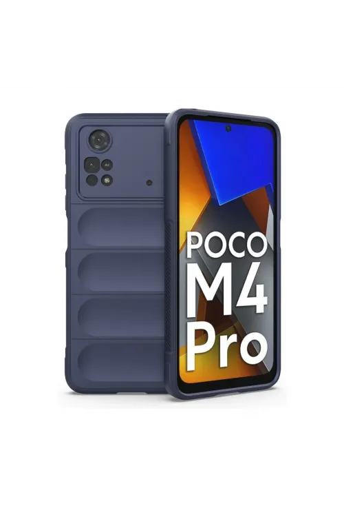 Xiaomi Poco M4 Pro 4g Kılıf Optimum Silikon - Lacivert