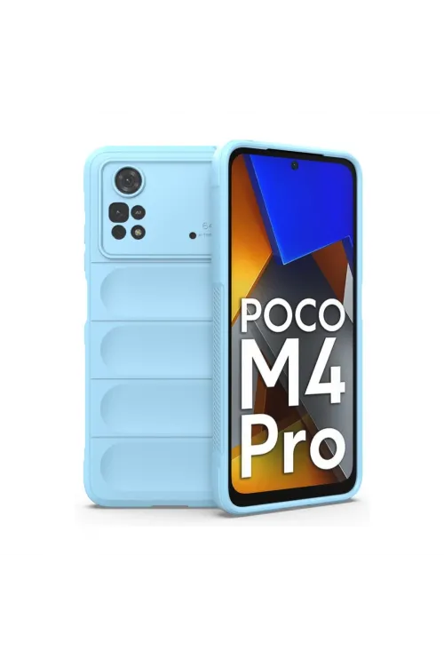 Xiaomi Poco M4 Pro 4g Kılıf Optimum Silikon - Sky Blue