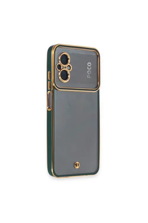 Xiaomi Poco M5 Kılıf Liva Lens Silikon - Yeşil