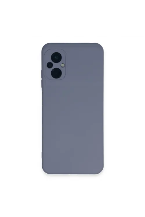 Xiaomi Poco M5 Kılıf Nano İçi Kadife Silikon - Gri