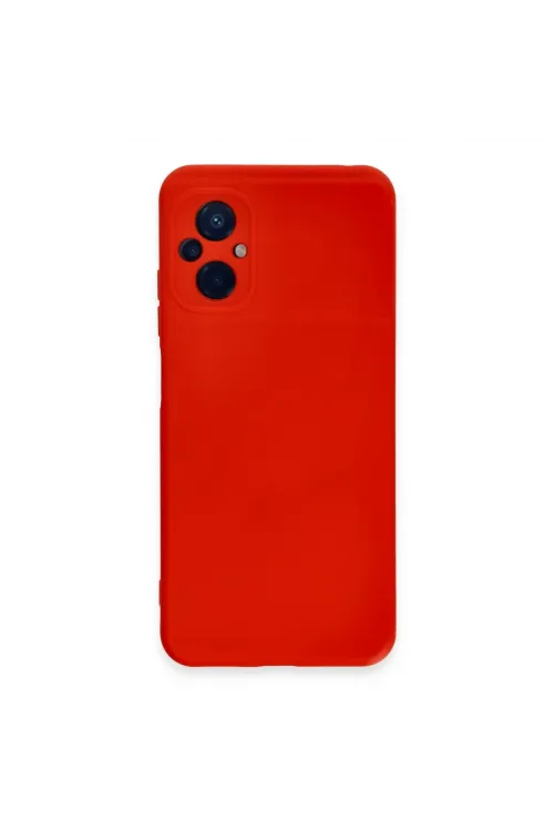 Xiaomi Poco M5 Kılıf Nano İçi Kadife Silikon - Kırmızı