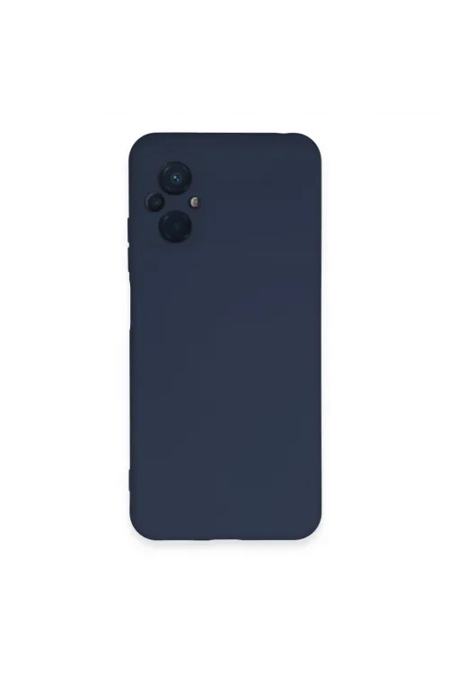 Xiaomi Poco M5 Kılıf Nano İçi Kadife Silikon - Lacivert