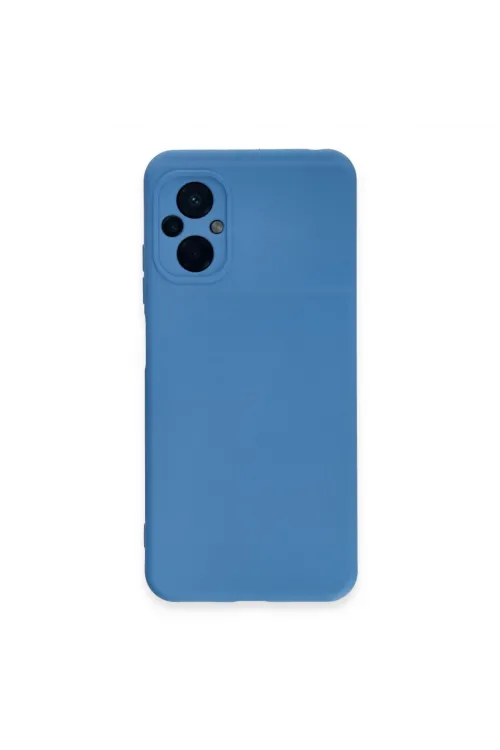 Xiaomi Poco M5 Kılıf Nano İçi Kadife Silikon - Mavi