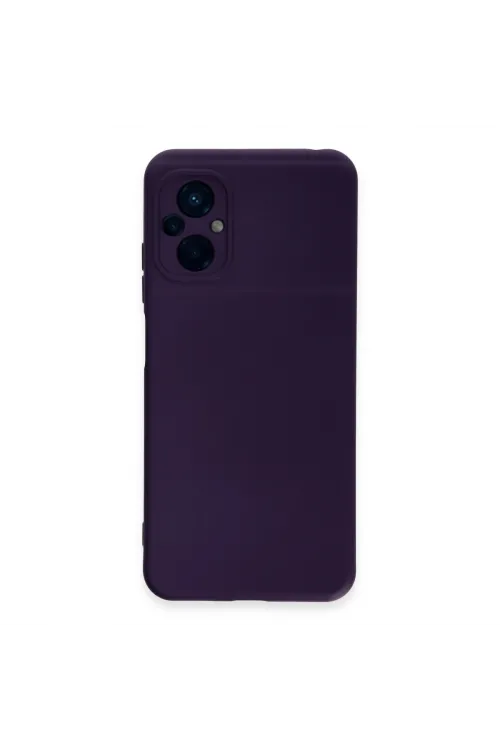 Xiaomi Poco M5 Kılıf Nano İçi Kadife Silikon - Mor