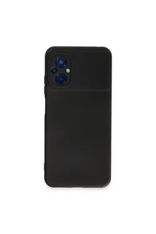 Xiaomi Poco M5 Kılıf Nano İçi Kadife Silikon - Siyah