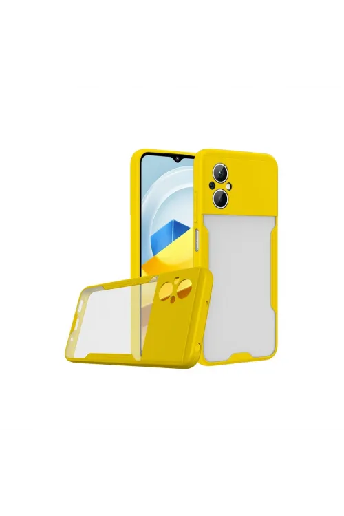Xiaomi Poco M5 Kılıf Platin Silikon - Sarı