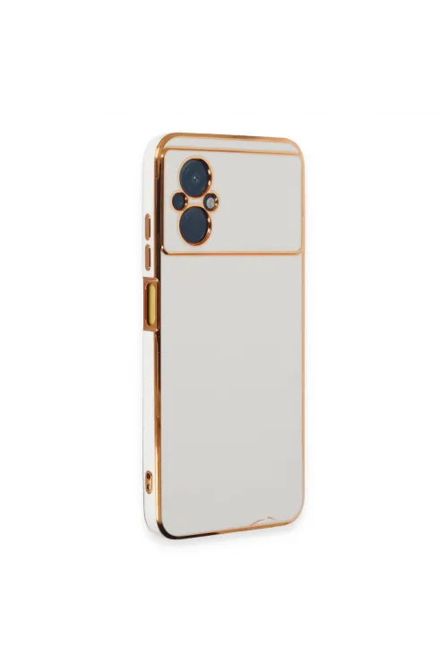 Xiaomi Poco M5 Kılıf Volet Silikon - Beyaz