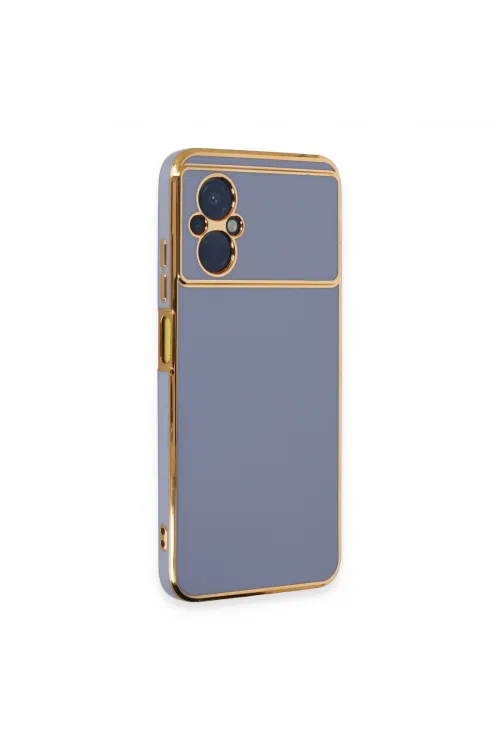 Xiaomi Poco M5 Kılıf Volet Silikon - Mavi