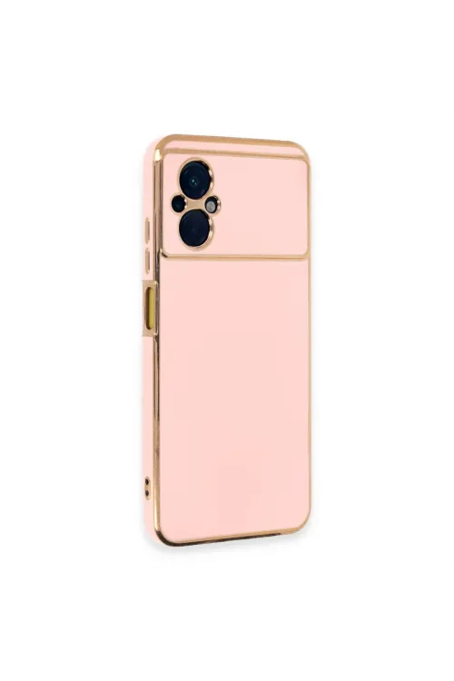 Xiaomi Poco M5 Kılıf Volet Silikon - Pembe