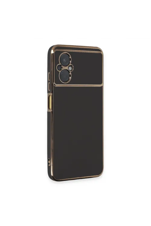 Xiaomi Poco M5 Kılıf Volet Silikon - Siyah