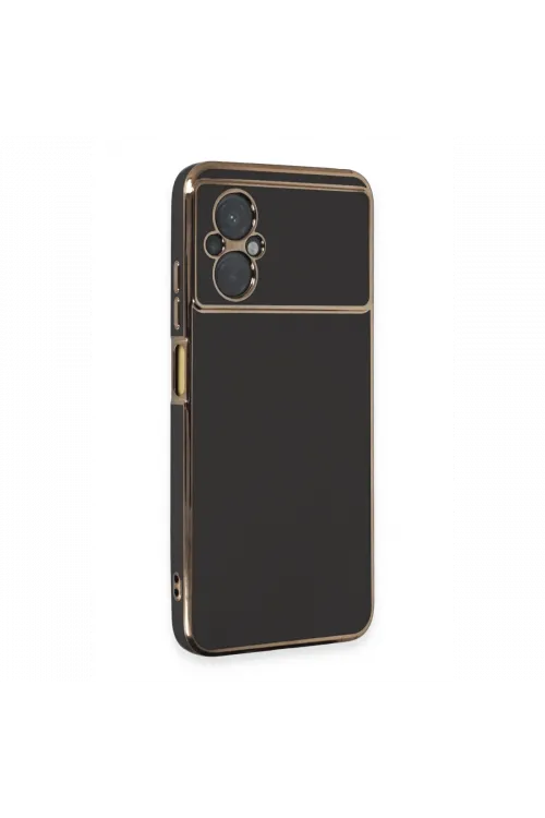 Xiaomi Poco M5 Kılıf Volet Silikon - Siyah