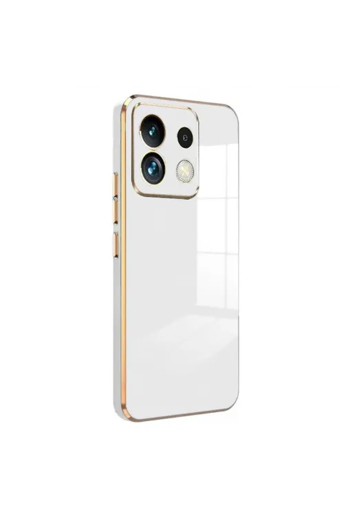 Xiaomi Poco M6 Pro 4g Kılıf Volet Silikon - Beyaz