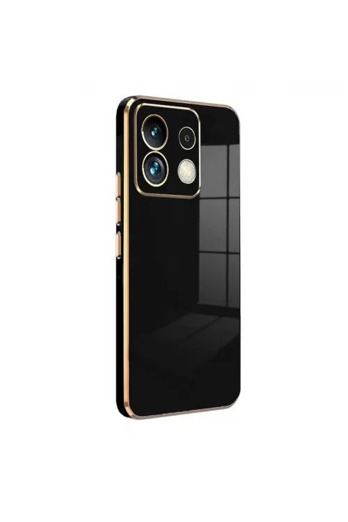 Xiaomi Poco M6 Pro 4g Kılıf Volet Silikon - Siyah