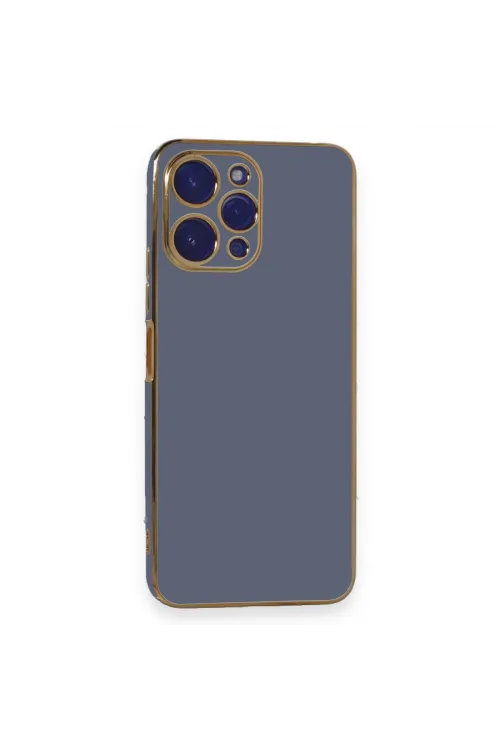 Xiaomi Poco M6 Pro 5g Kılıf Volet Silikon - Mavi