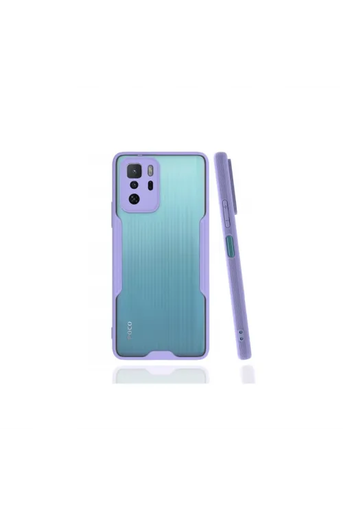 Xiaomi Poco X3 Gt Kılıf Platin Silikon - Lila