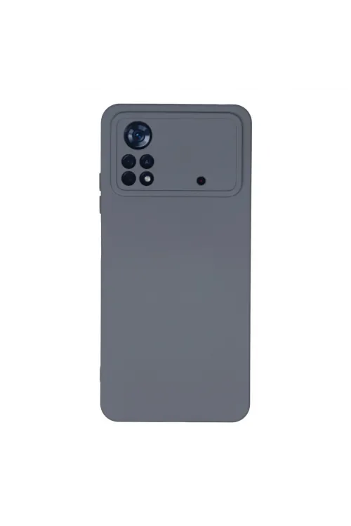 Xiaomi Poco X4 Pro 5g Kılıf Nano İçi Kadife Silikon - Gri