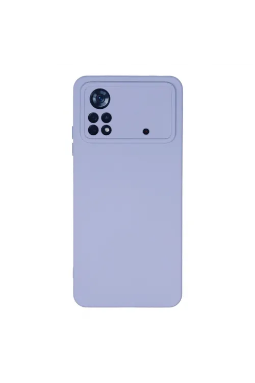 Xiaomi Poco X4 Pro 5g Kılıf Nano İçi Kadife Silikon - Lila