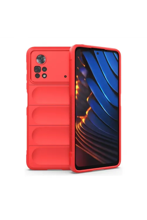 Xiaomi Poco X4 Pro 5g Kılıf Optimum Silikon - Kırmızı