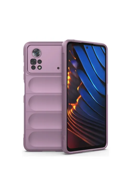 Xiaomi Poco X4 Pro 5g Kılıf Optimum Silikon - Mor