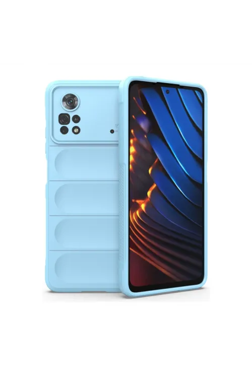 Xiaomi Poco X4 Pro 5g Kılıf Optimum Silikon - Sky Blue