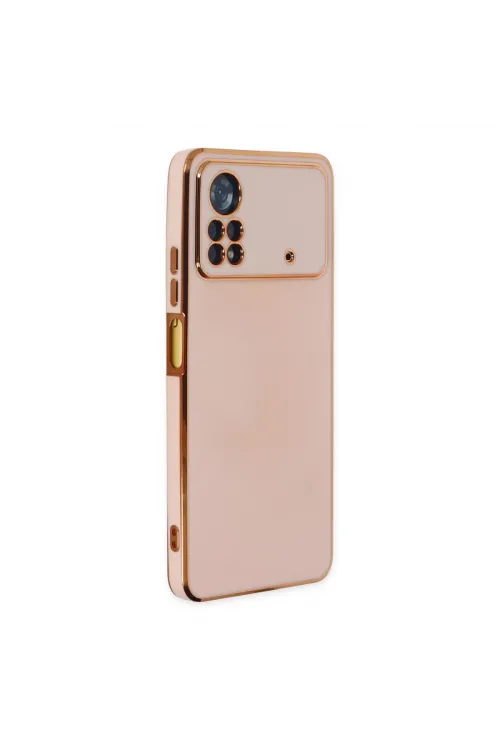 Xiaomi Poco X4 Pro 5g Kılıf Volet Silikon - Pembe