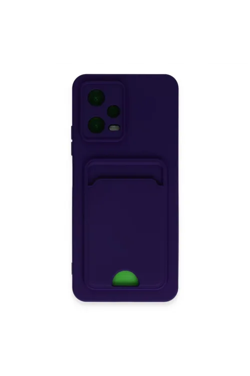 Xiaomi Poco X5 5g Kılıf Kelvin Kartvizitli Silikon - Derin Mor