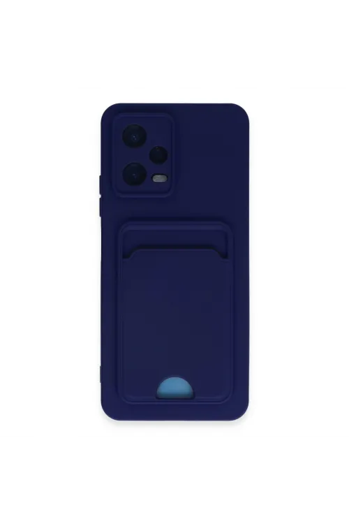 Xiaomi Poco X5 5g Kılıf Kelvin Kartvizitli Silikon - Lacivert