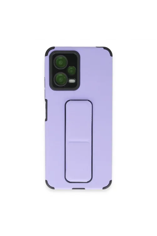 Xiaomi Poco X5 5g Kılıf Mega Standlı Silikon - Lila