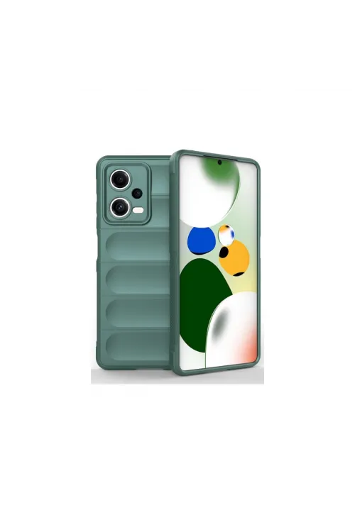 Xiaomi Poco X5 5g Kılıf Optimum Silikon - Koyu Yeşil
