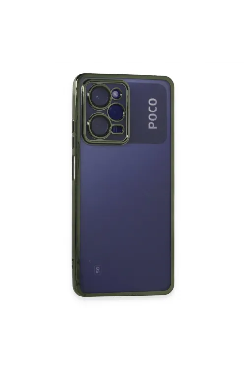 Xiaomi Poco X5 Pro 5g Kılıf Razer Lensli Silikon - Yeşil