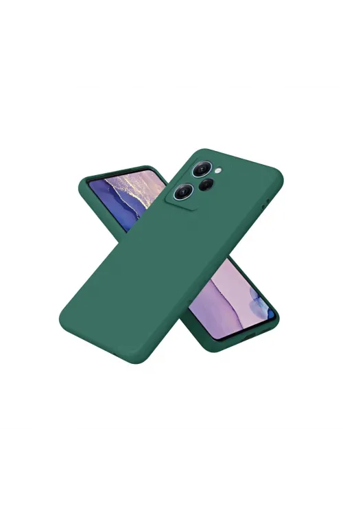 Xiaomi Poco X5 Pro 5g Nano İçi Kadife Silikon - Koyu Yeşil