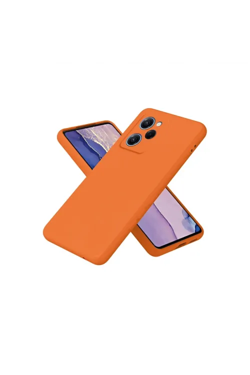 Xiaomi Poco X5 Pro 5g Nano İçi Kadife Silikon - Turuncu