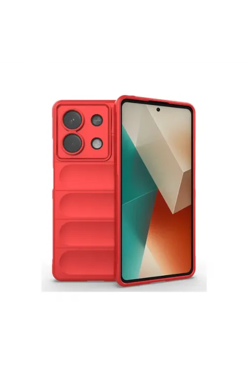 Xiaomi Poco X6 Kılıf Optimum Silikon - Kırmızı