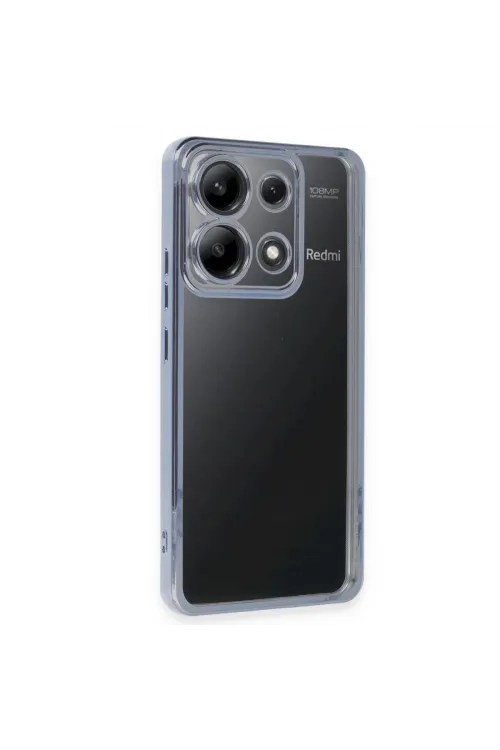 Xiaomi Poco X6 Kılıf Razer Lensli Silikon - Açık Mavi