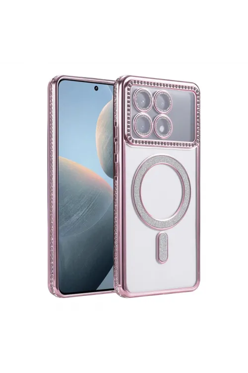 Xiaomi Poco X6 Pro Joke Simli Magneticsafe Kılıf - Pembe