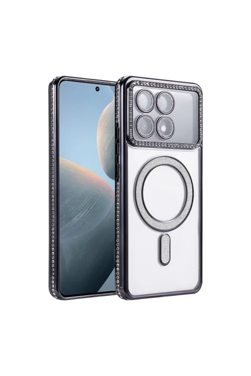 Xiaomi Poco X6 Pro Joke Simli Magneticsafe Kılıf - Siyah