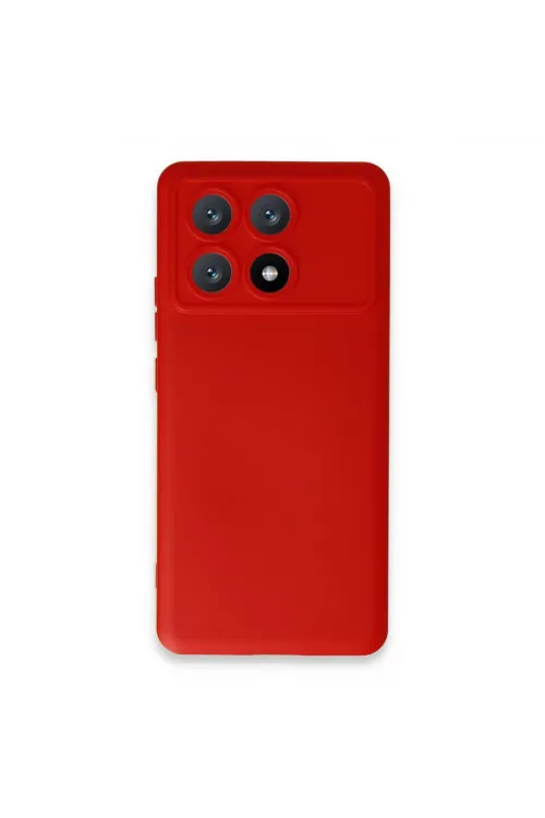 Xiaomi Poco X6 Pro Kılıf Nano İçi Kadife Silikon - Kırmızı