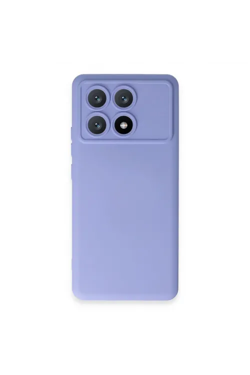 Xiaomi Poco X6 Pro Kılıf Nano İçi Kadife Silikon - Lila