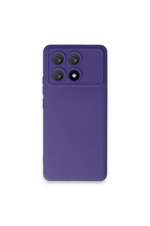 Xiaomi Poco X6 Pro Kılıf Nano İçi Kadife Silikon - Mor