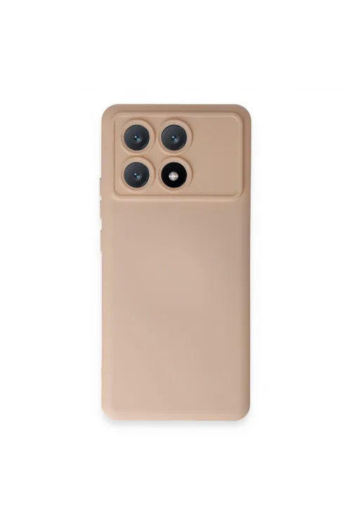 Xiaomi Poco X6 Pro Kılıf Nano İçi Kadife Silikon - Pudra