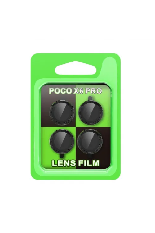Xiaomi Poco X6 Pro Raze Metal Kamera Lens - Siyah