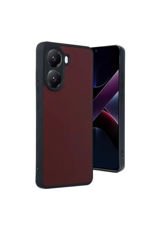 Xiaomi Poco X7 Pro Kılıf Aras Deri Kapak - Bordo