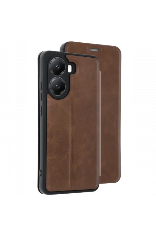 Xiaomi Poco X7 Pro Kılıf Flip Cover - Taba