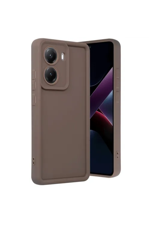 Xiaomi Poco X7 Pro Viera Silikon - Kahverengi