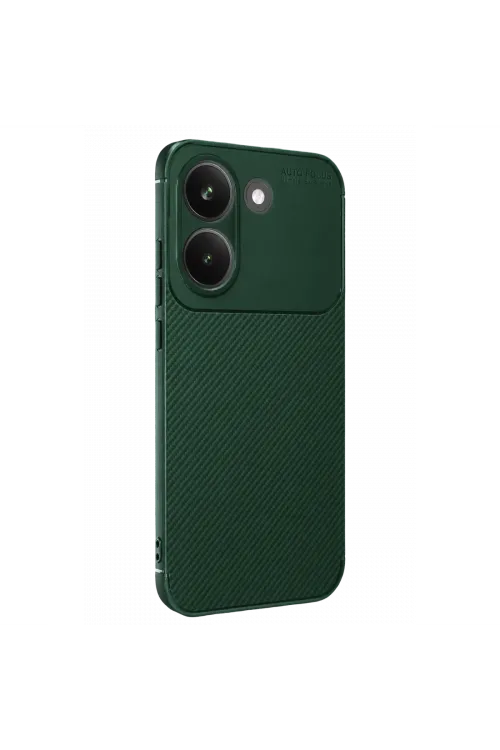 Xiaomi Poco X8 Pro Auto Focus Karbon Kapak - Koyu Yeşil