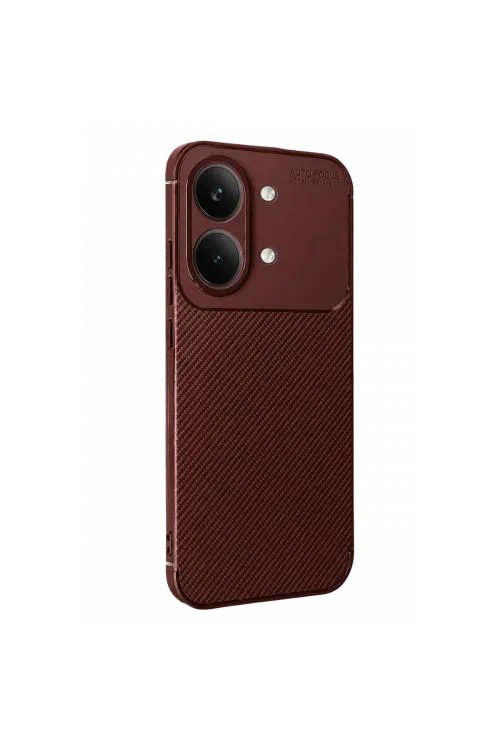 Xiaomi Poco X8 Pro Max Auto Focus Karbon Kapak - Bordo