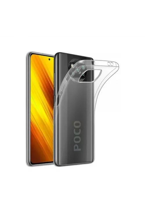Xiaomi Pocophone X3 Kılıf Lüx Şeffaf Silikon