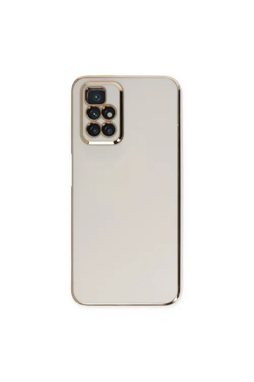 Xiaomi Redmi 10 2022 Kılıf Volet Silikon - Beyaz