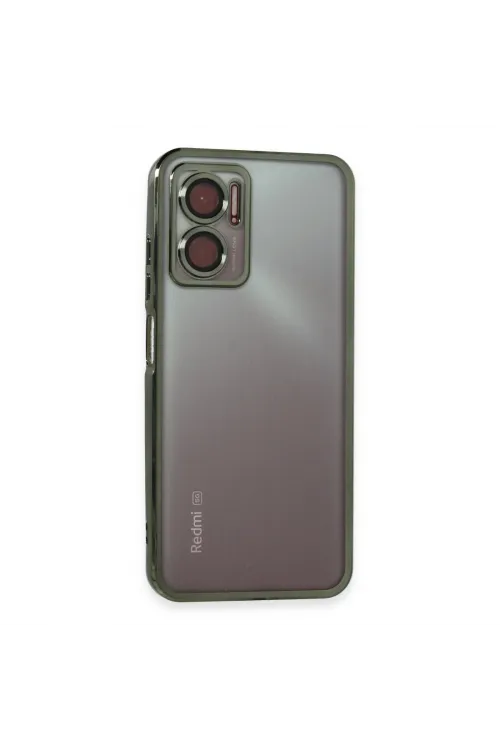 Xiaomi Redmi 10 5g Kılıf Razer Lensli Silikon - Yeşil