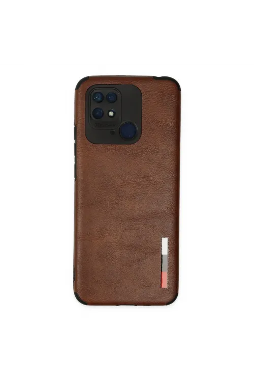 Xiaomi Redmi 10c Kılıf Loop Deri Silikon - Kahverengi